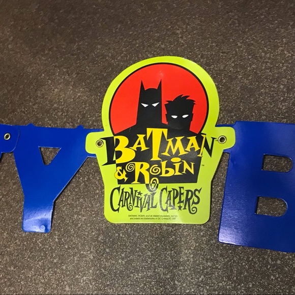 Batman & Robin Birthday Banner - Picture 3 of 6